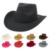 Popular Wool Felt Fedora Hat - Customizable Retro British Jazz Style with Solid Color and Wide Rolled Brim