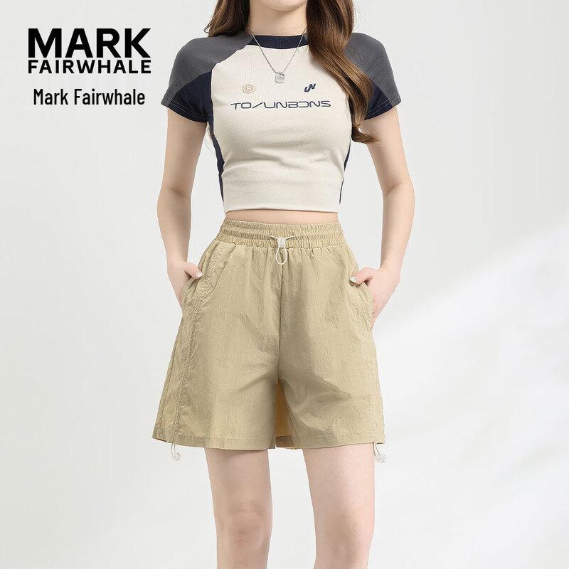 Mark Fairwhale Женские дышащие нейлоновые шорты с высокой талией
