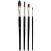 Watercolor Brushes - Brush Set - 4 Pcs - Pony Hair - Mixed - Adult