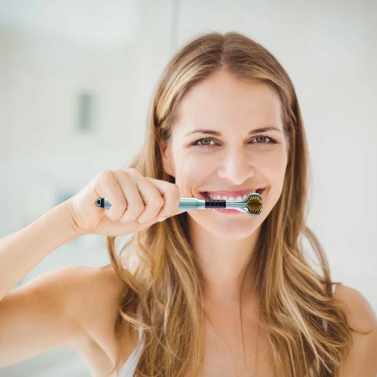 2 шт. трехсторонняя зубная щетка с мягкой щетиной и эргономичной ручкой для взрослых, портативная зубная щетка для путешествий