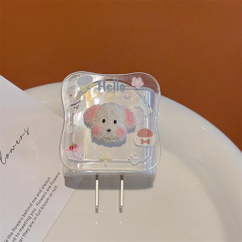 Зарядный кейс Curly Dog Apple 16 для iPhone 15 и iPad 9, Кабель против разрыва, Быстрая зарядка 20 Вт