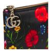 Gucci GG Marmont Printed Zip Closure Silk Clutch Women clutch Black Multicolor 826197-FAEJD-1070