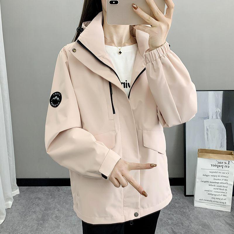 Fashionable Loose Spring and Autumn Women's Coat Best-selling Waterproof and Windproof Windbreaker for Women Outdoor Daily Commuting Casual Outerwear