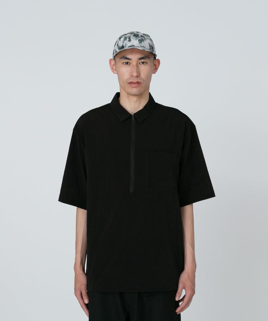 Snow Peak Дышащее Быстросохнущее Поло и Рубашка, Черный, Большой, Унисекс, Мужской Женский