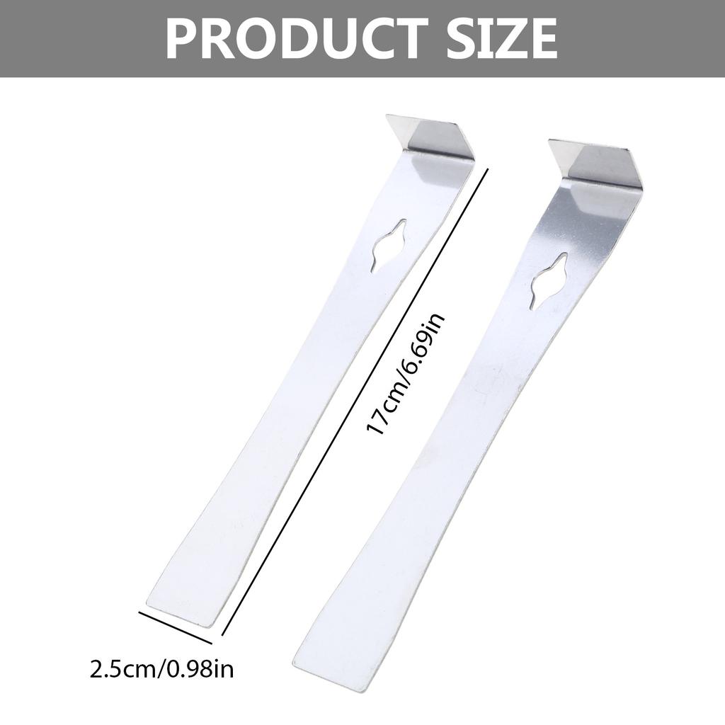 2 шт. прочных монтировок из нержавеющей стали для вытаскивания гвоздей для деревообработки, ремонта автомобилей и разборки домашней мебели
