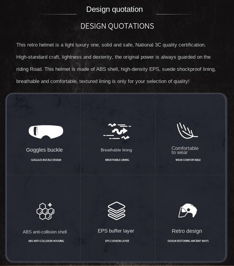 Мотоциклетный шлем ретро немецкий классический мото шлем Casco Moto полушлем DOT сертификация Capacete De Moto с HD козырьками