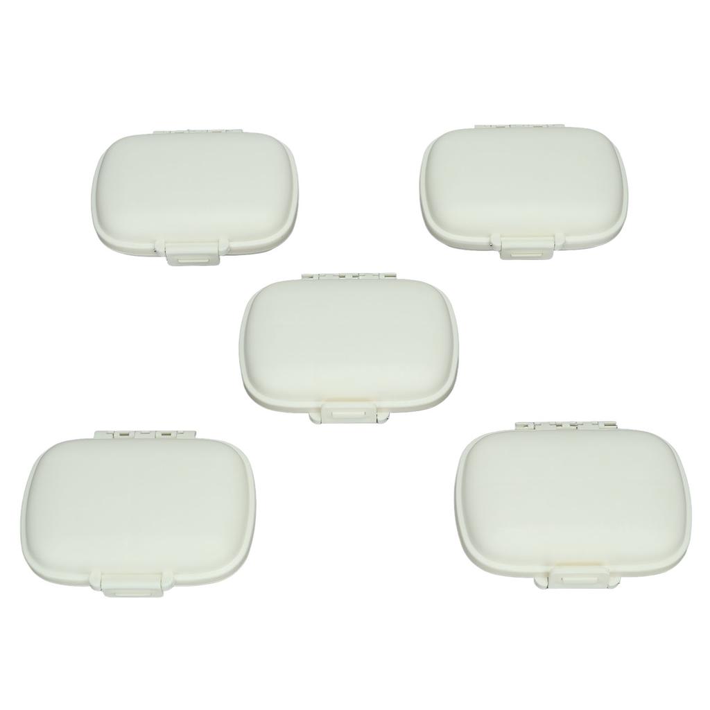 5 шт. Органайзер для лекарств Разделитель Планировщик приема лекарств Коробка Защелкивающаяся конструкция Ежедневный держатель для лекарств Контейнер