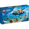 LEGO City Exploration Diving Boat Toy Present Birthday Block Educational Christmas Boys Girls Children 5 Years Old 6 Years Old 7 Years Old 8 Years Old