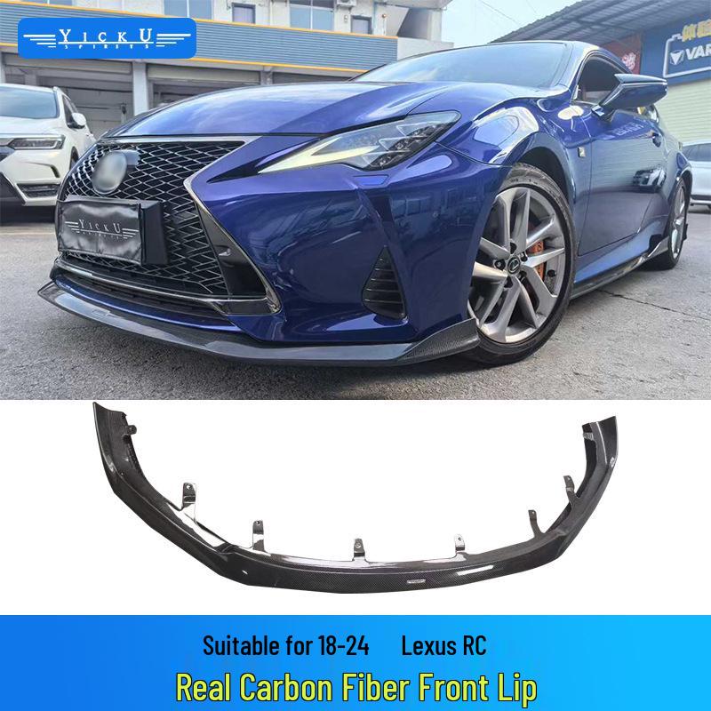 Комплект обвеса из углеволокна для Lexus RC: Передний сплиттер, задний диффузор, боковые юбки и заднее антикрыло (2015-2024 гг.)
