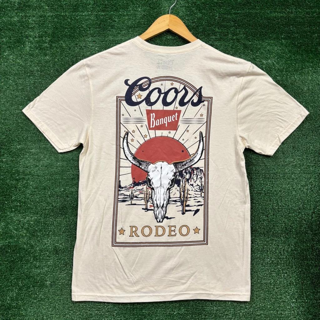 Coors Banquet Beer Western Rodeo T-shirt Size Medium