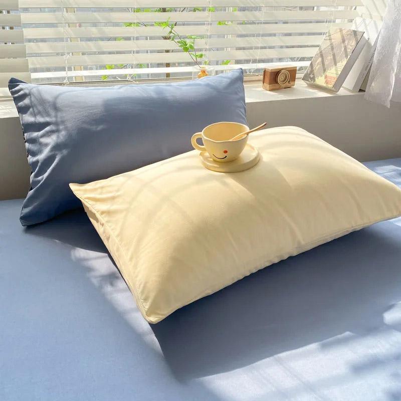 4 шт./комплект, простые однотонные простыни и пододеяльники разных цветов, комплект постельного белья Ins для студенческого общежития, покрывало на кровать 1,2 м, наволочки, комплект из 3 предметов