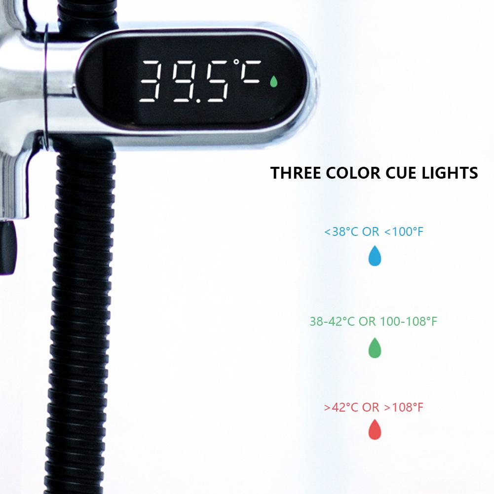 Термометр для душа с краном, LED-цифровой дисплей, электронный термометр для воды, тестер температуры для дома, кухни, ванной комнаты, душа