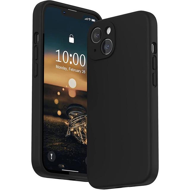 Жидкий силиконовый мягкий чехол для iPhone 15 14 Plus 13 11 12 Pro Max Mini X XR XS Full Lens Protection Cover Shell
