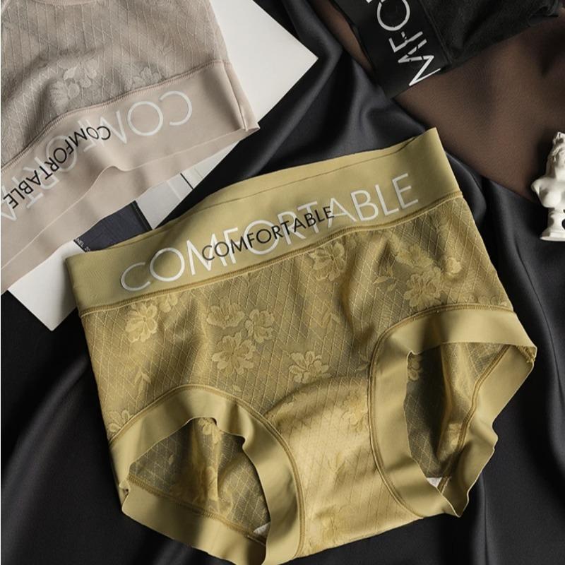 Женское модное бесшовное кружевное нижнее белье с надписью «Mid» и надписью «Simple Extended Silk Bottom»