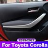 Для Toyota Corolla - 2024 E210 ABS Карбон Рамка Ручек Дверей Автомобиля Декоративная Накладка Полоска Наклейки Аксессуары