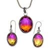 Tourmaline Set Gemstone Gift Wedding Party Bi-Color Pendant,Earring,Ring