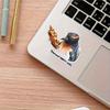 Surfer Penguin Tank Evans Sticker Durable for Laptop, Car, Luggage, Skateboard & More - Perfect for Teens, Adults, Creative Decor & Gifting