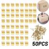 Петля для коробки Петля 50 шт. Фурнитура для поделок Дверь Коробка Золото Надежная Замена Запасные части Полезная 50* 50X 50 шт. 8*10 мм