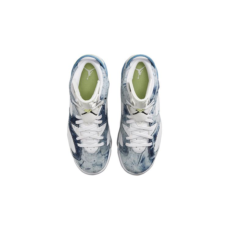 Детские кроссовки Air Jordan 6 Retro GS Washed Denim 2022 Blue White Dutch-Blue DM9045-100