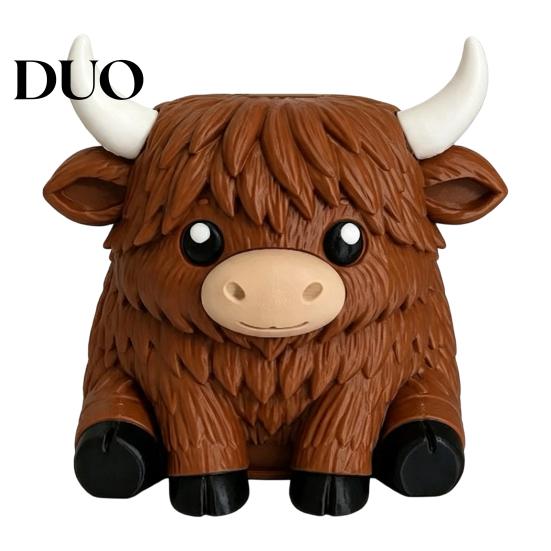 Matte Texture Yak Figurine Holder Simulated Highland Tissue Box, Cute Decorative Paper Dispenser, Waterproof Animal Dispenser PETG Storage Case,