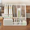 3 Or 4 Slot Metal Desktop File Folder with Pen Holder Desktop Book Rack  Desk Organization