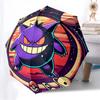 1 шт. Автоматический складной зонт Gengar Galaxy - Компактная конструкция с 8 спицами, Прочный пластик и железо, Легкий для ежедневного использования на улице, a0929192