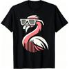 Funny Cool Animal Flamingo Pattern Print Women's T-shirt Summer Men's and Women's Casual Fashion Tops Women's Short Sleeve T-shirt Oversize Clothing