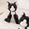 Latest Healing Sitting Black German Cat Dolls Kawaii Stuffed Plush Toy Long Hair Doll Cartoon Anime Cute Kids Birthday Gift Doll