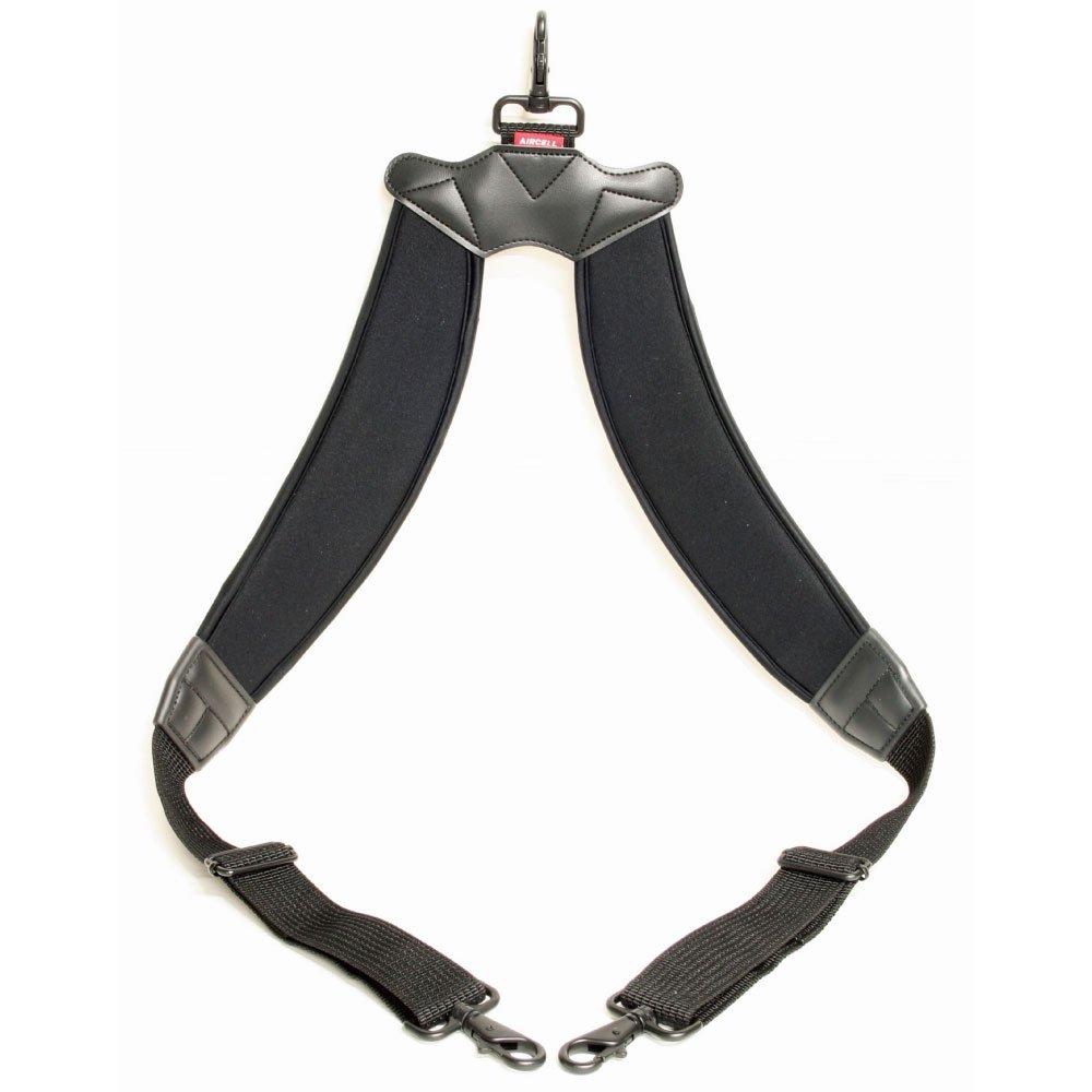 AIR CELL Backpack Strap for Case, Adjustable Length 73-88cm, Pad Width 6.8cm, AMDS75N, Black