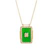 Accessories Square Brand Bohemian Literary Retro Style Tarot Necklace Women'S Rope Long Necklace