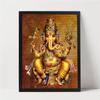 Ганапати Ганеш, картина на холсте из драгоценных камней, религиозная золотая фреска, поклонение индуистским богам, богиням и богам для украшения дома