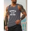 Летний мужской жилет с узкими плечами и принтом
