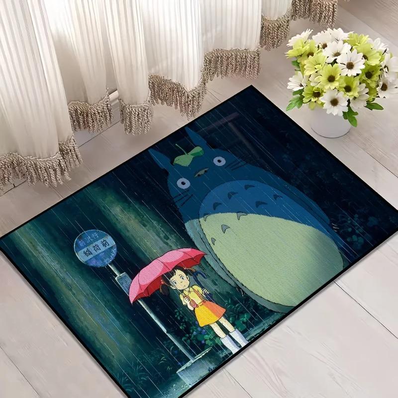 Disney Door Mat for Bedroom Decoration Kitchen T-Totoro Bath Carpet Classic Anime Super My Absorbent Rug Foot Non-slip