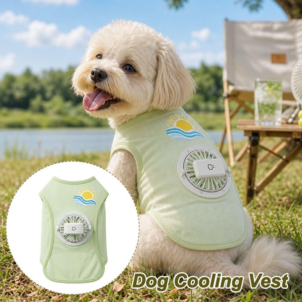 USB Charging Dog Cooling Vest Built In Fan Dog Fan Vest N Cooling Dog Vest Photo Props