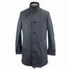 VISARUNO Padded Business Coat Men’s S Navy Stand Collar Jacket(USED)