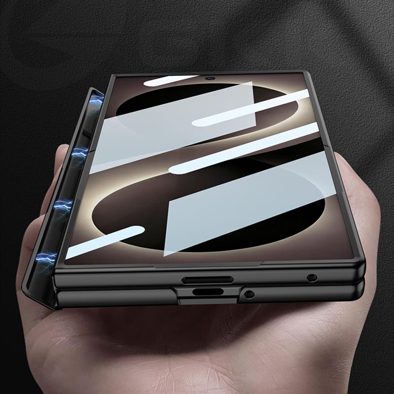 Магнитный шарнир Чехол «Все включено» для Samsung Galaxy Z Fold 8 Ultra Для зарядки Magsafe Защитное стекло для экрана Чехол для Galaxy Z Fold7