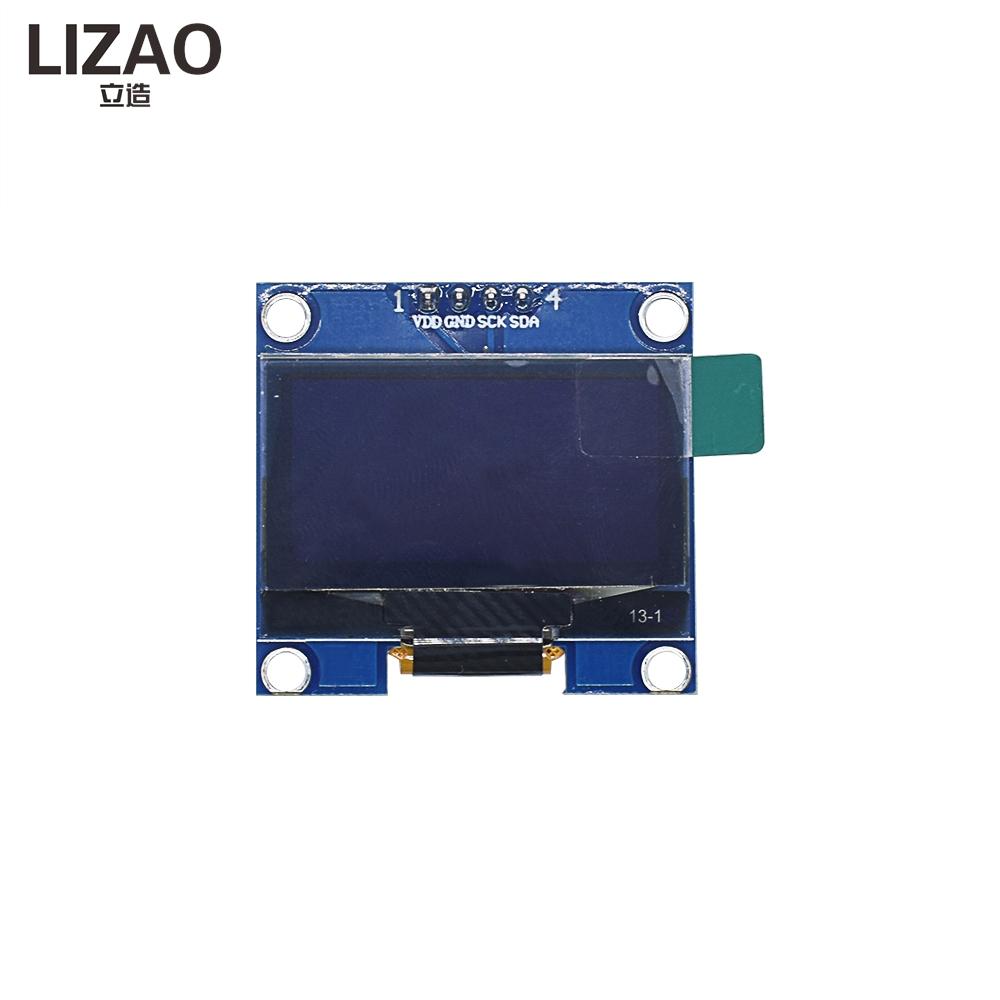 LIZAO 1,3-дюймовый OLED-модуль 128x64 IIC I2C Последовательный драйвер SH1106 Бело-синяя плата дисплея для Arduino Raspberry Pi