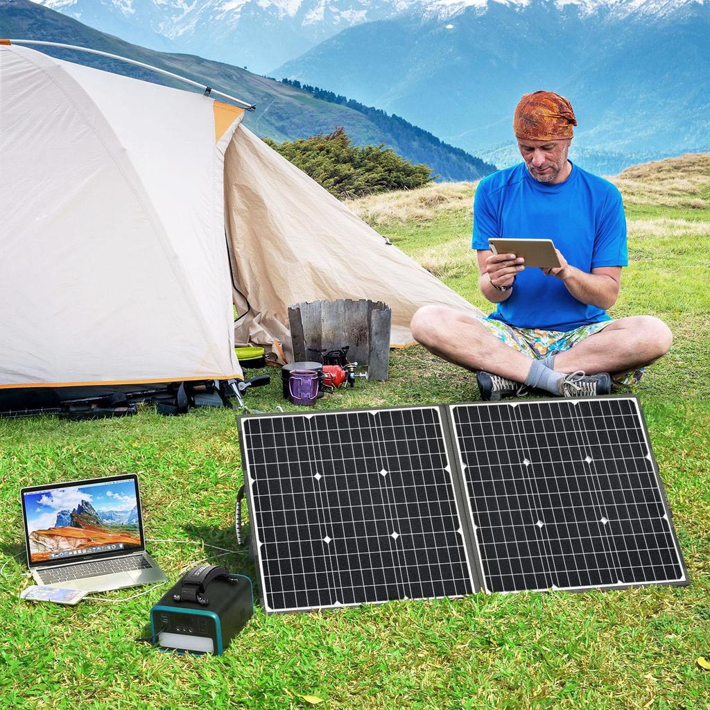 Power Station Power Generator 300W(Peak 600W) SWAREY S160 222Wh Solar Generator Power Bank Charger With 2x 100W Solar Panel