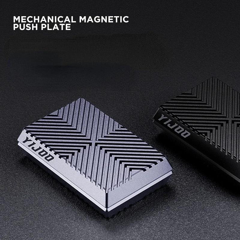 Magnetic Push Card Anti-Stress Mechanical Slider Toy Pushing Plate Sensory Toy Cool Things Punnk Stress Relief Toys EDC Adults