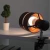 Kyodo Lighting Светодиодная настольная лампа-клипса, E26, Коричневый, GT-TD-MQJZ-B, Настольная лампа, Клипса, Непрямое освещение, С выключателем, Стильная, Работающая от розетки,