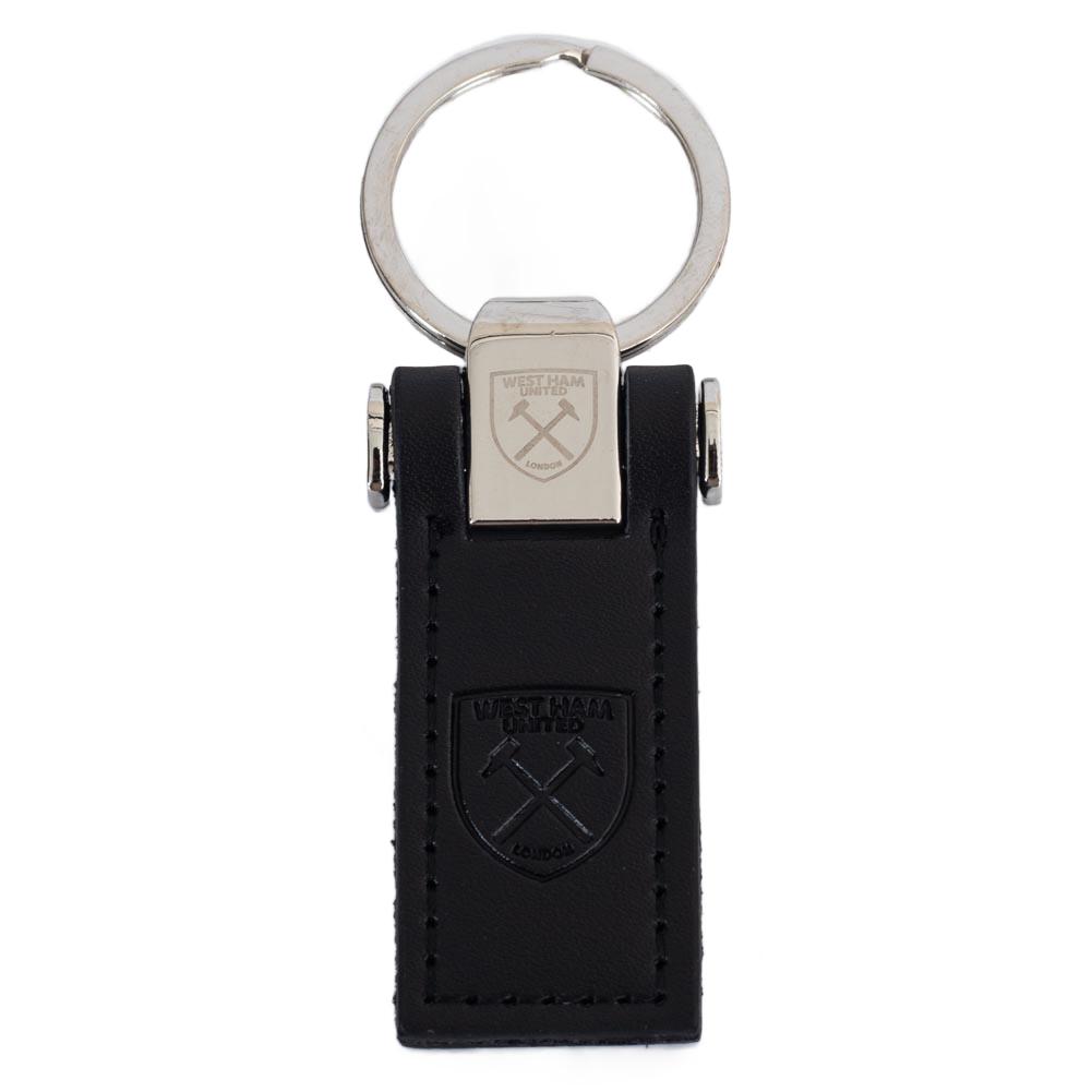 West Ham United FC Leather Keyring