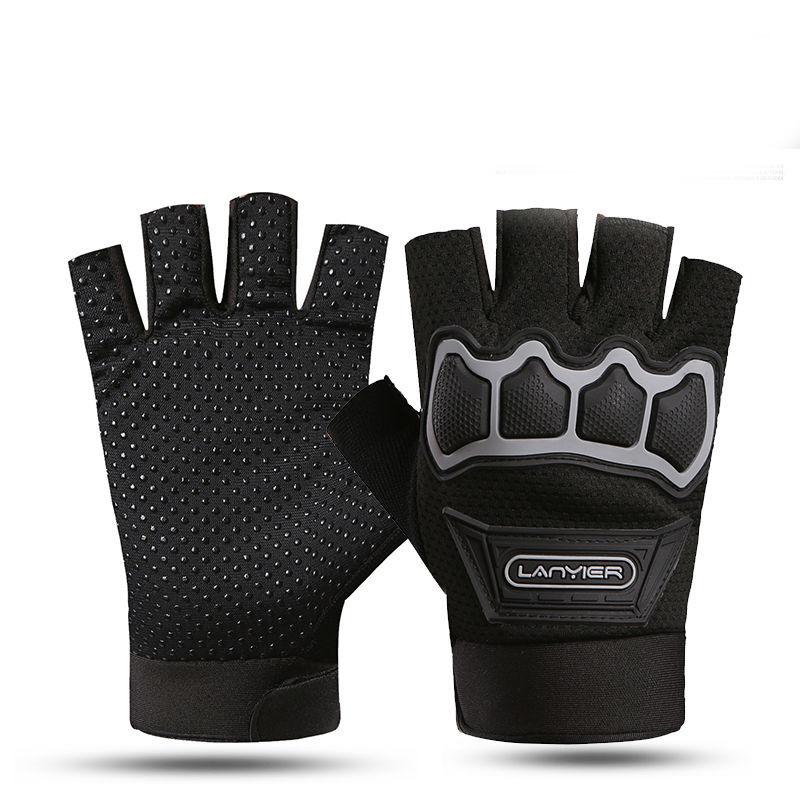 Half Finger Cycling Gloves, Anti-Slip Breathable Protective Gloves for Sports & Outdoor