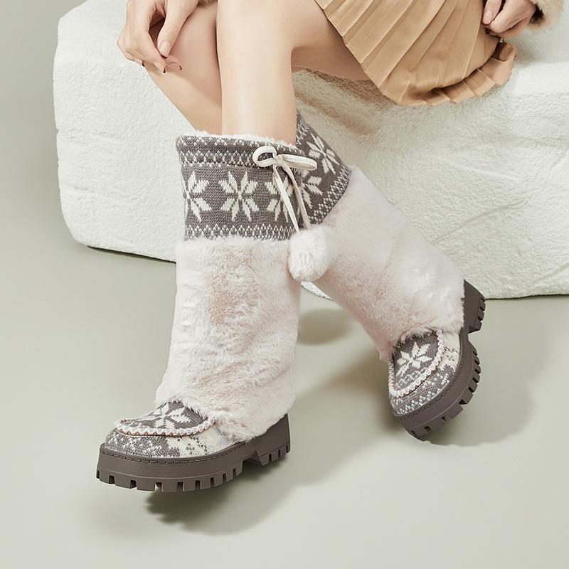 Женские модные зимние ботинки на толстой подошве, длинные, легкие, теплые, защищающие от холода и снега, нескользящие, повседневные кроссовки, хлопковые ботинки