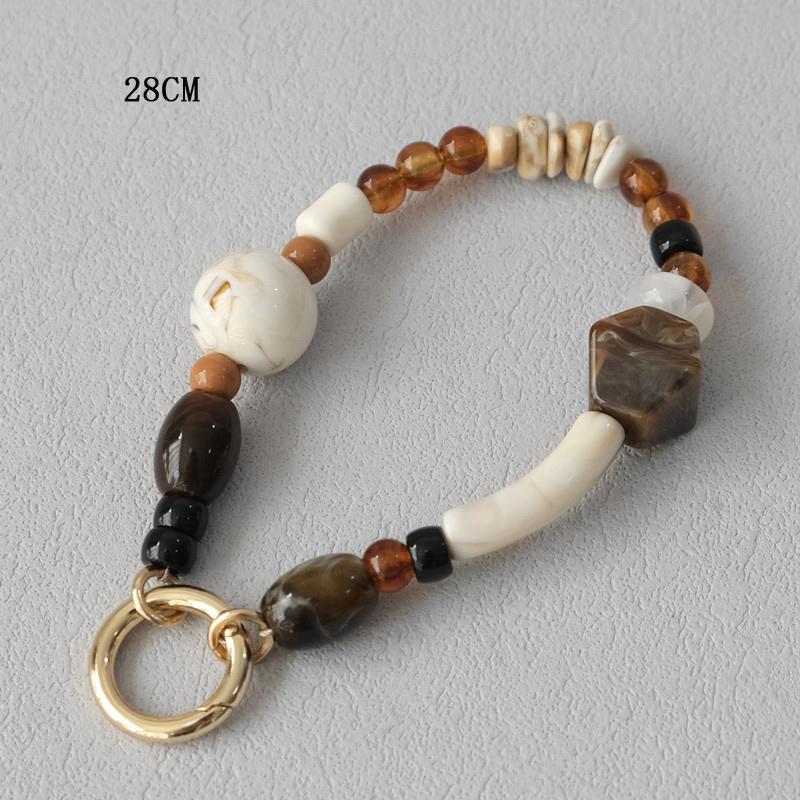 Новый аксессуар для телефона деревянная цепочка конфеты бисер роскошный чехол для телефона цепи акриловая ручка шнурок сотовый мобильный телефон нашивка подвеска ремешок