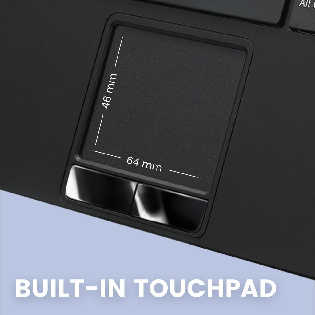 Perixx Keyboard with Touchpad Wired Mini USB Backlit 2USB Hub English Layout PERIBOARD-425