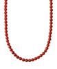 Alleun Серебряное 925 пробы Сердолик Круглый Массивное Серебряное Ожерелье
