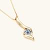 Fashion Light Luxury High Sense Moissanite Necklace 1 Carat Moissanite Lightning Design Pendant