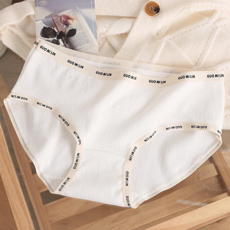 Comfortable Women's Cotton Underwear Stylish Japanese Sweet Breathable Mid Waist Triangle Shorts