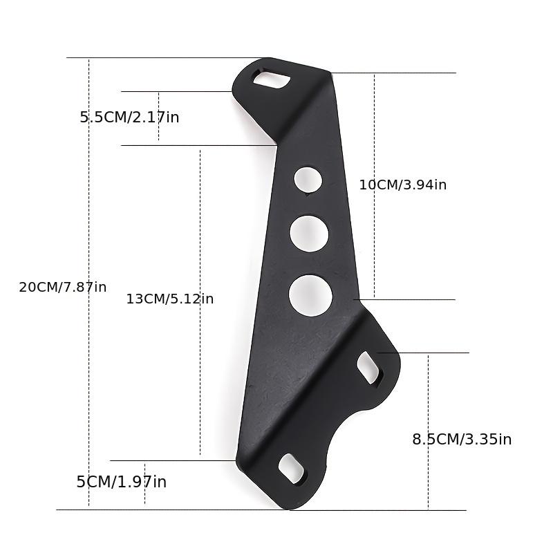For Jeep Wrangler JK Black Door Hinge Bracket For Jeep Wrangler JL JKU 2007-2024 Jack Mount Hood Hinge