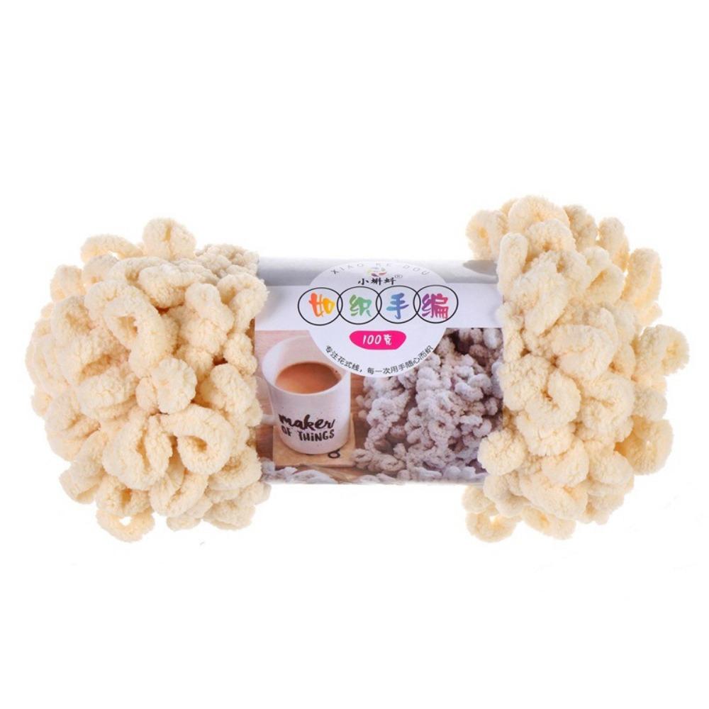 Multi-color Finger Circle Yarn 100g/Roll Hand Knitting Yarn Finger Loop Yarn Crochet Projects